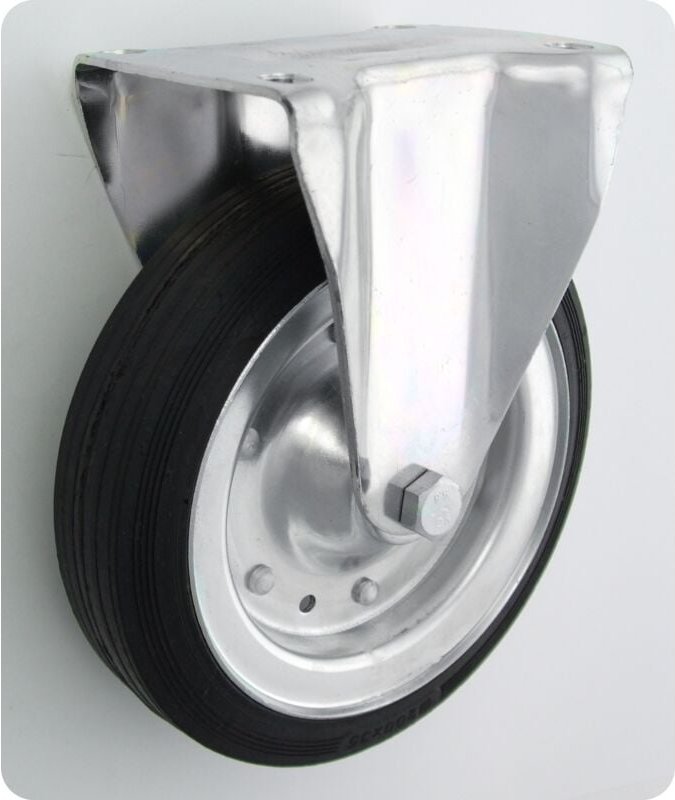 Metall-Gummi-Rad 200mm Festes Gehäuse 63 - Kl200 Sta