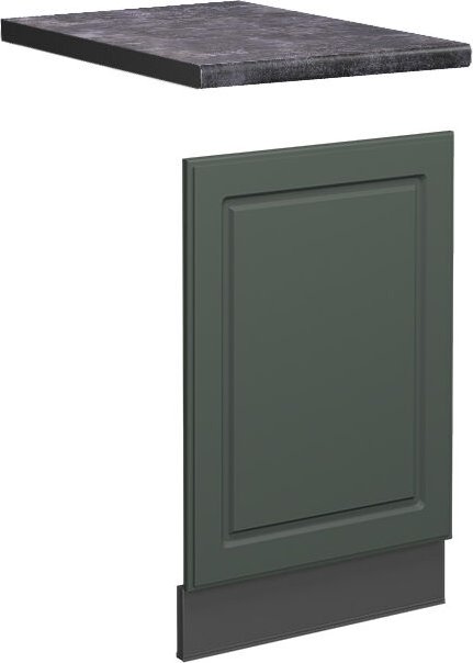 Vicco - Frontblende Fame-Line, Grün-Gold Landhaus, 45 cm , ap Anthrazit