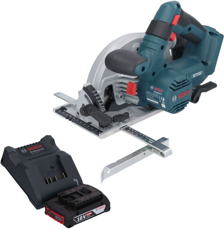 Bosch GKS 18V-57-2 Professional Akku Handkreissäge 18 V 165 mm Brushless + 1x Akku 2,0 Ah + Ladegerät