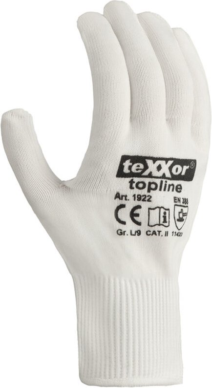teXXor® topline Feinstrick-Handschuhe NYLON, Weiß