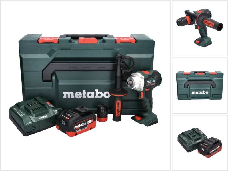 Metabo - bs 18 ltx bl q i Akku Bohrschrauber 18 v 130 Nm Brushless + 1x Akku 8,0 Ah + Ladegerät + x