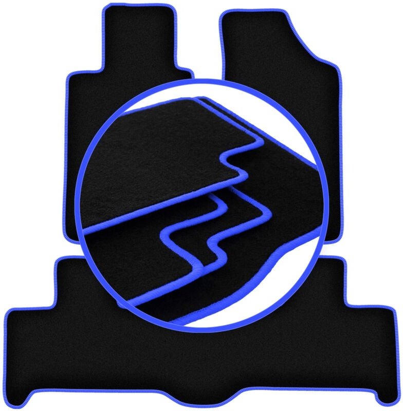 CARLUX-BLUE Autofußmatten für: Hummer H3 SUV (2005-2010)
