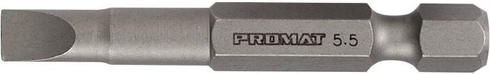 Bit für Schlitzschrauben 5,5 mm Länge 50 mm 1/4 Zoll E6,3 Schneidenstär - Promat