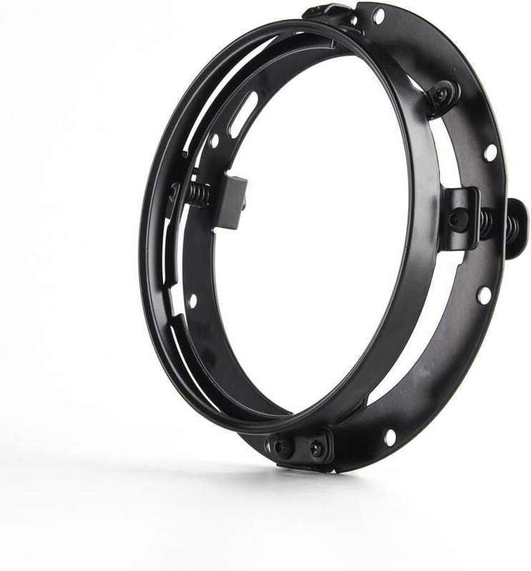 Schwarzer runder 7'-Montagering für Motorrad-/Street-Glide-Scheinwerfer
