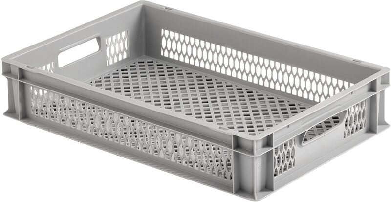 Alutec 75050 Kunststoffbox vergittert (B x H x T) 600 x 120 x 400 mm Grau 1 St.