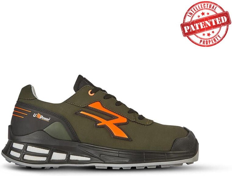 Thumbnail - Sicherheitsschuhe niedrig XENO S3 SRC CI ESD - Olivgrün/Orange 44