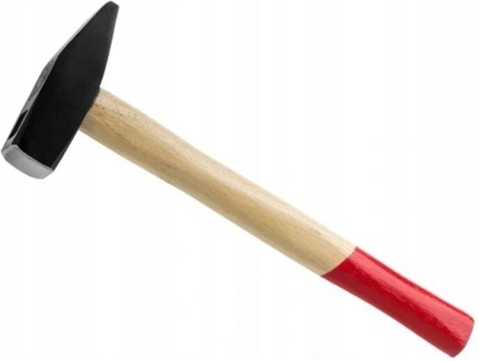 GESCHMIEDETER SCHLOSSERHAMMER 1000g LACKIERTER HOLZSTIEL 1 kg