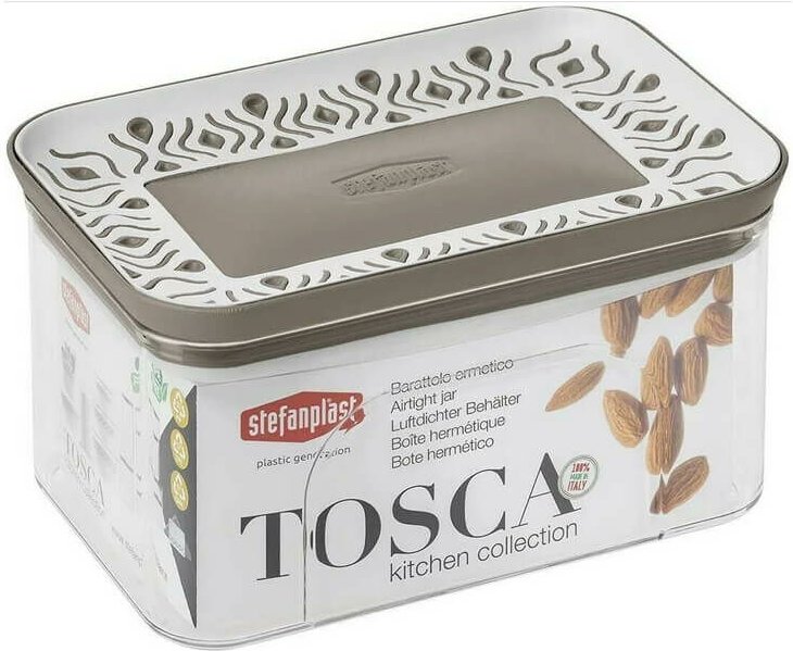 Tosca Tortora Rechteckiges Glas 0,70 Liter