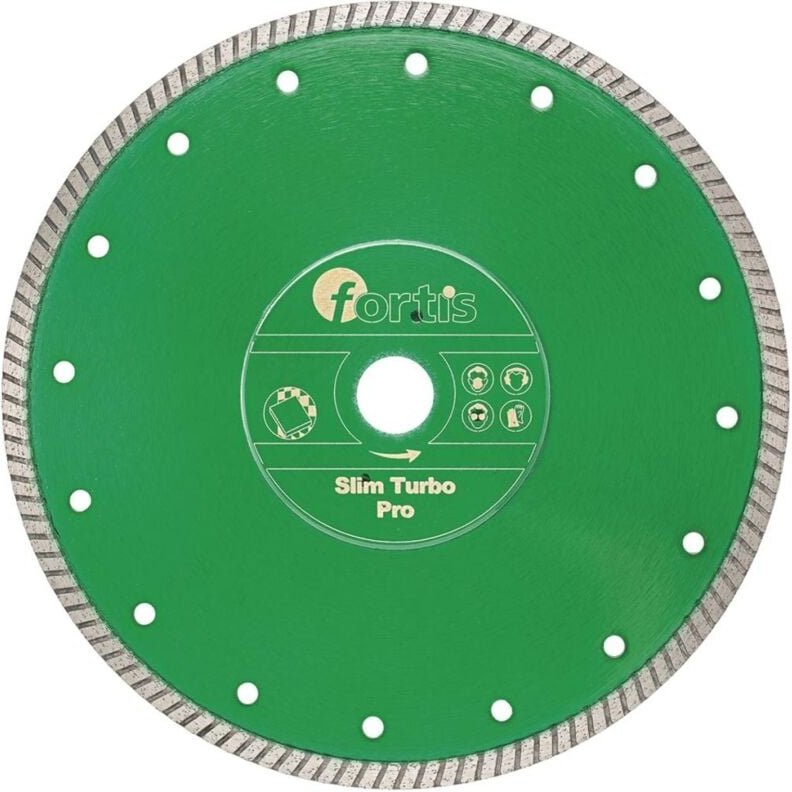 Fortis Diamant-Trennscheibe Slim Turbo Pro Ø 350 mm mit Turbosegment 7 mm Bohrung 25,4 mm
