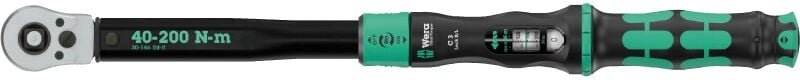 Wera - Drehmomentschlüssel m.Durchsteck-4-KT.1/2 Zoll 40-200 Nm