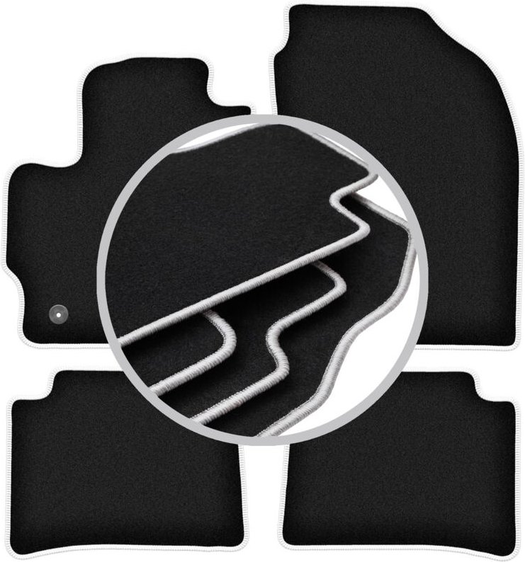 CARLUX-SILVER Autofußmatten für: Toyota Corolla XII / E17 Fließheck, Limousine, Kombi (2018-)