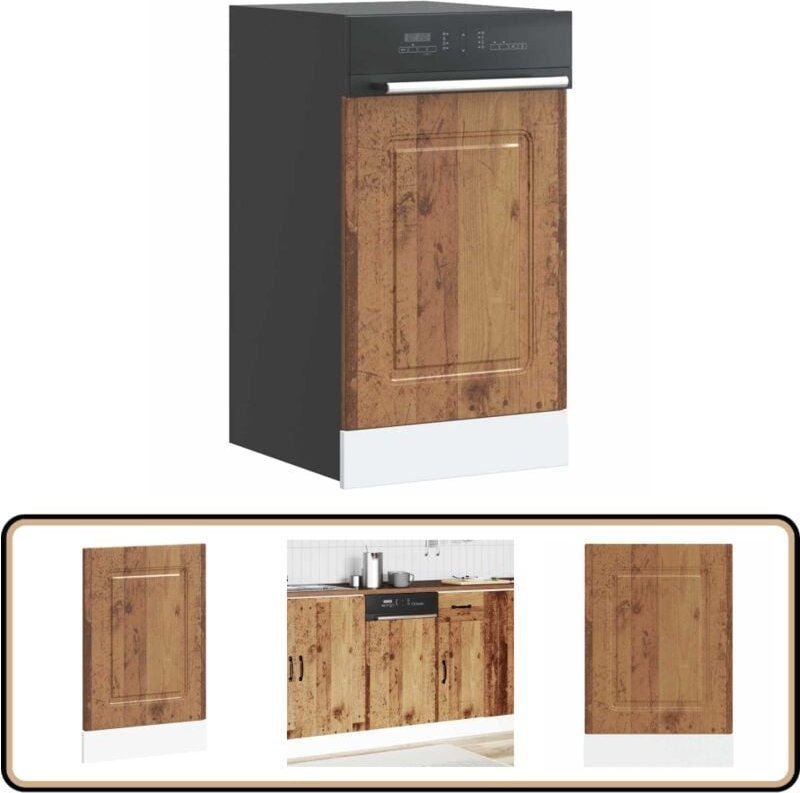 Geschirrspülerblende Kalmar Altholz-Optik 45x1,5x67 cm - Vidaxl