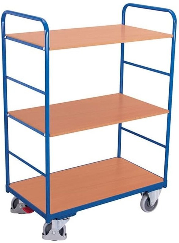 VARIOfit Etagenwagen, hoch mit 3 Ladeflächen 850x500mm