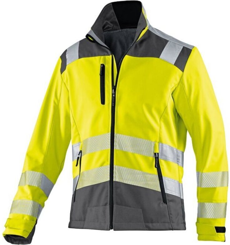 Kübler Jacke reflectiq Softshell psa 2 warngelb/anthrazit Gr. l