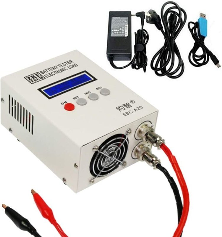 Batterientester EBC-A20 Lithium/Blei-Säure Batterie Kapazitätstester Batterietestgerät Elektronische Last Batterie Teste...