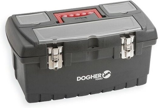 Thumbnail - Kunststoffbox, doppelter Metallverschluss (490 x 262 x 250 mm) Dogher 050-010