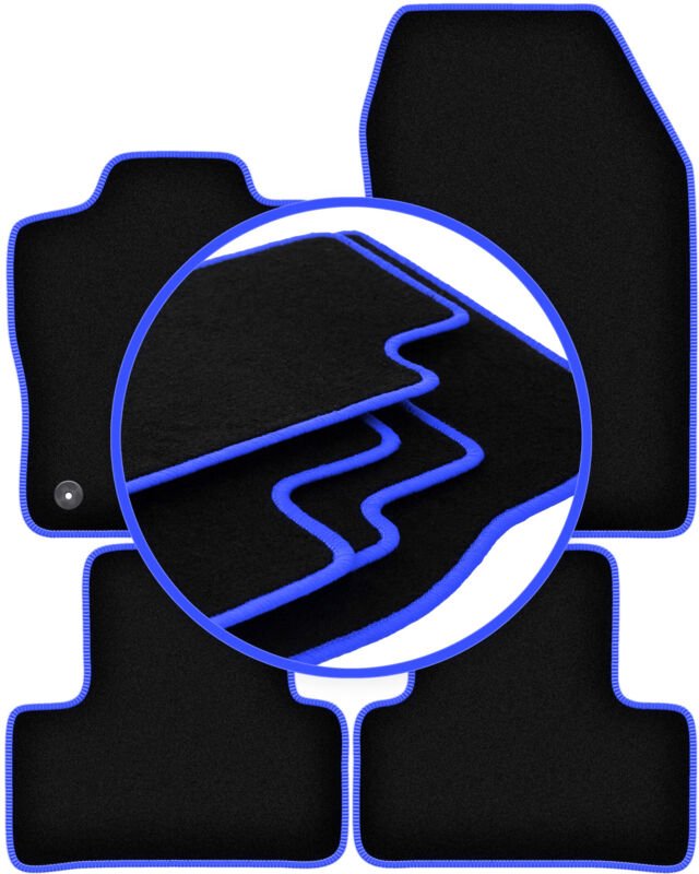 CARLUX-BLUE Autofußmatten für: DS. 4 E-Teanse PlugIn Hybrid (2021-)