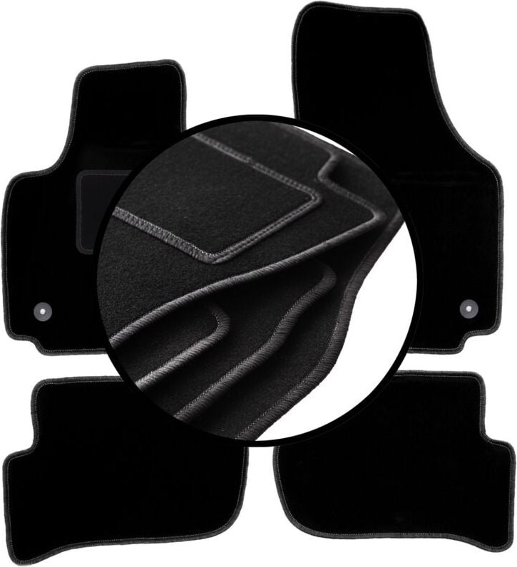 Veloursmatten-Satz für: Seat Toledo III Minivan (2004-2012)