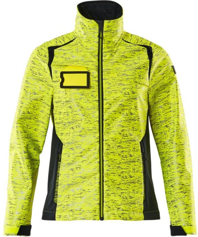 Accelerate safe Damen Softshelljacke 19212-291 Gr. xs hi-vis gelb/schwarzblau - Mascot