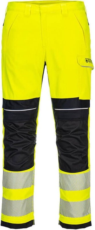Arbeitshose PW3 Hi-Vis Gelb/Schwarz 3XL - FR(56) - UK(46)