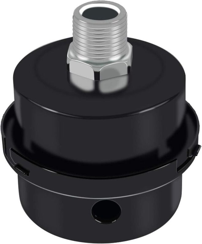 Aougo - Luftkompressor-Schalldämpfer, Metallschalldämpfer des Schalldämpfers, Saugfilter-Schalldämpfer, Luftkompressor-F...