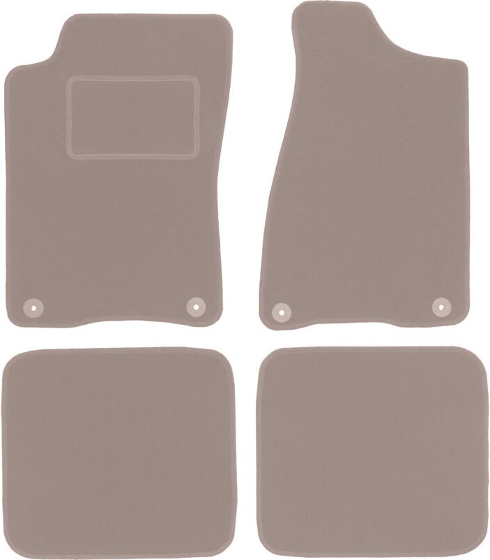 Beige Veloursmatten für: Audi 80 B4 Limousine, Kombi, Avant (1991-1996)