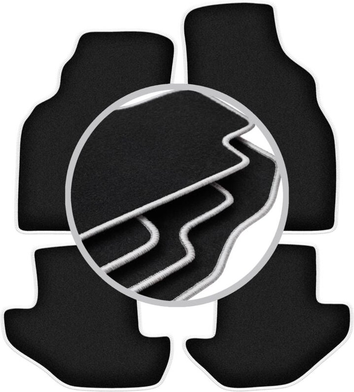 CARLUX-SILVER Autofußmatten für: Ford Puma Coupé (1997-2001)