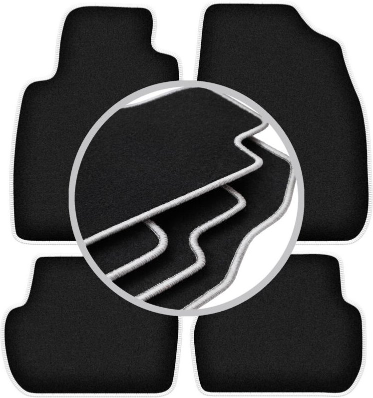 CARLUX-SILVER Autofußmatten für: Toyota Starlet P9 Fließheck (1996-1999)