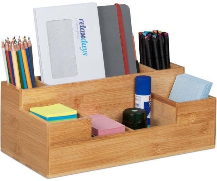 Bamboo desk organiser