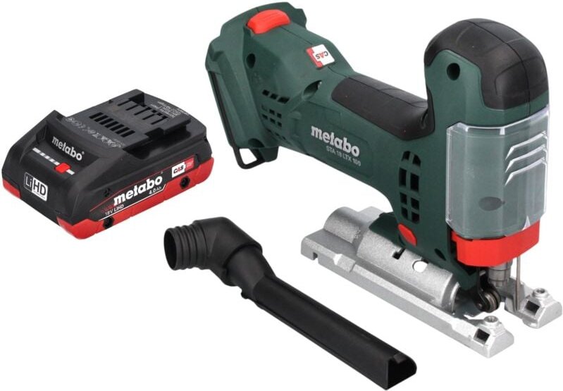Metabo - sta 18 ltx 100 Akku Stichsäge 18 v 100 mm Brushless + 1x LiHD Akku 4,0 Ah - ohne Ladegerät