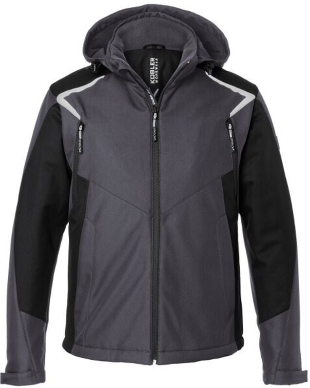 Thumbnail - Kübler Winter Softshell Jacke bodyforce 1325 anthrazit/schwarz Gr. 4XL