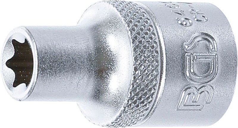 Steckschlüssel-Einsatz E-Profil Antrieb Innenvierkant 12,5 mm (1/2') sw E10