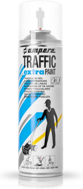 AMPERE TRAFFIC PAINT Bodenmarkierspray Traffic Extra 500ml weiß 12 Stk