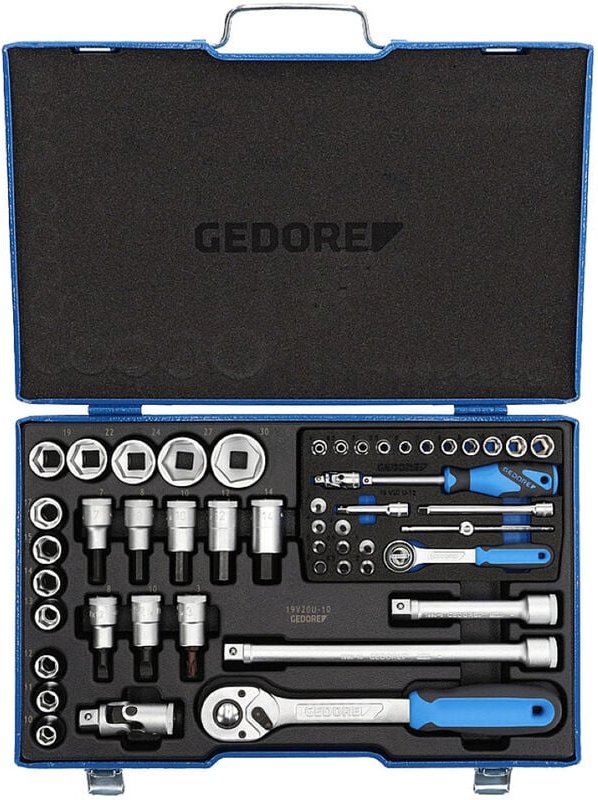 Steckschlüssel-Satz 1/4+1/2 50-tlg. 4-30 mm - Gedore