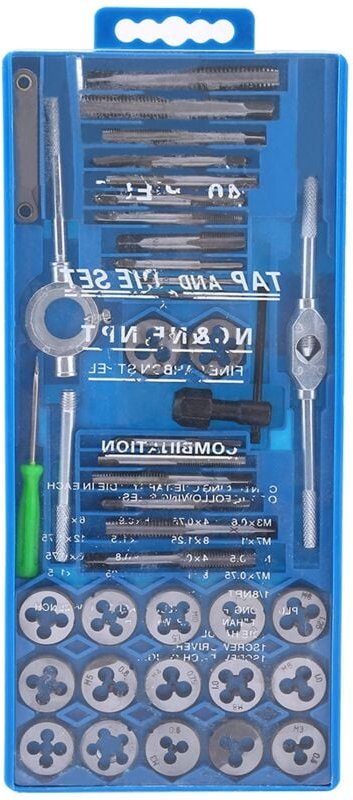 Zoternen - 40 Stück gehärtete metrische Gewindebohrer, Handwerkzeuge