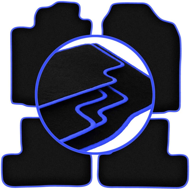 CARLUX-BLUE Autofußmatten für: Toyota Corolla Verso I Minivan (2001-2004)