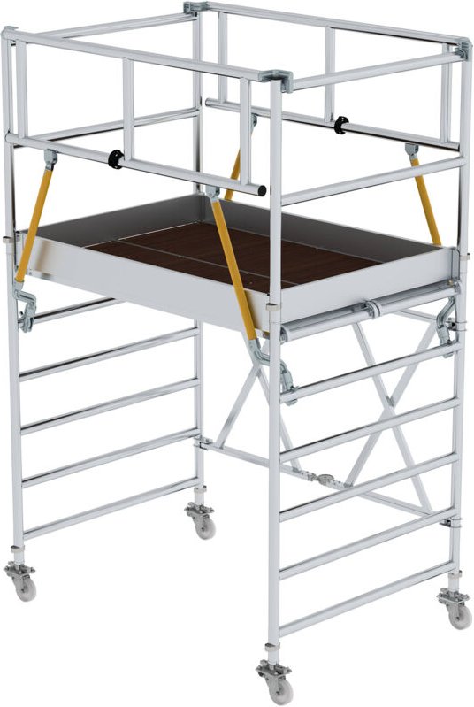 MUNK Klappgerüst SG 1,35x2,45m mit Sicherheitsgeländer 4,08m AH