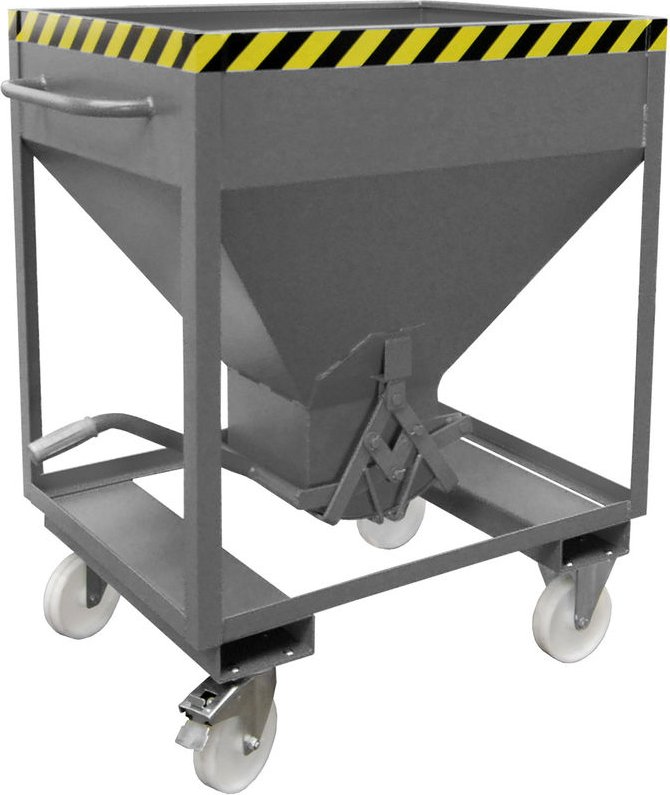 Bauer Silobehälter SRE 375, lackiert, Mausgrau