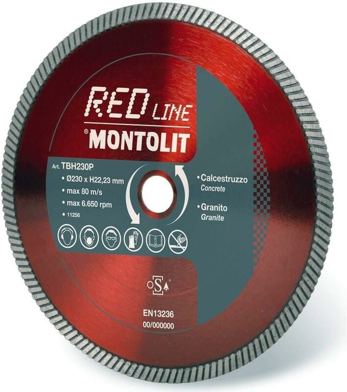 Diamantscheibe 200 Mm Fž£r Beton Und Granit Montolit Turmont Tbh200