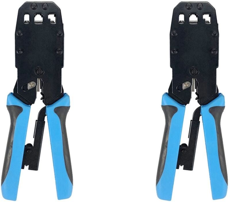 2X RJ45 Network Crimper 10P 8P 6P 4P Crimp Zangen Stripper für RJ45 RJ11 RJ12 RJ50 RJ50 Anschluss Ethernet Kabel