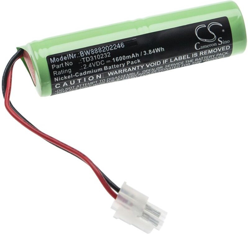 Vhbw - Akku Ersatz für Schneider TD310232 für Fluchtweg, Notfallbeleuchtung (1600mAh, 2,4V, NiCd)