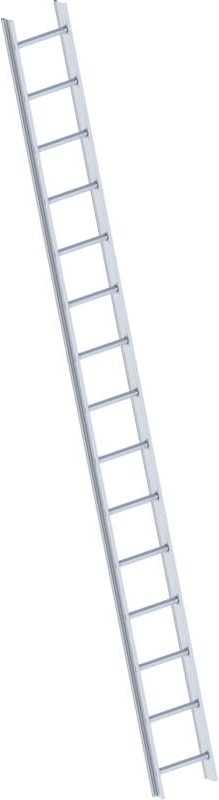 Layher 1051 Dachleiter aluminium 15 Sprossen