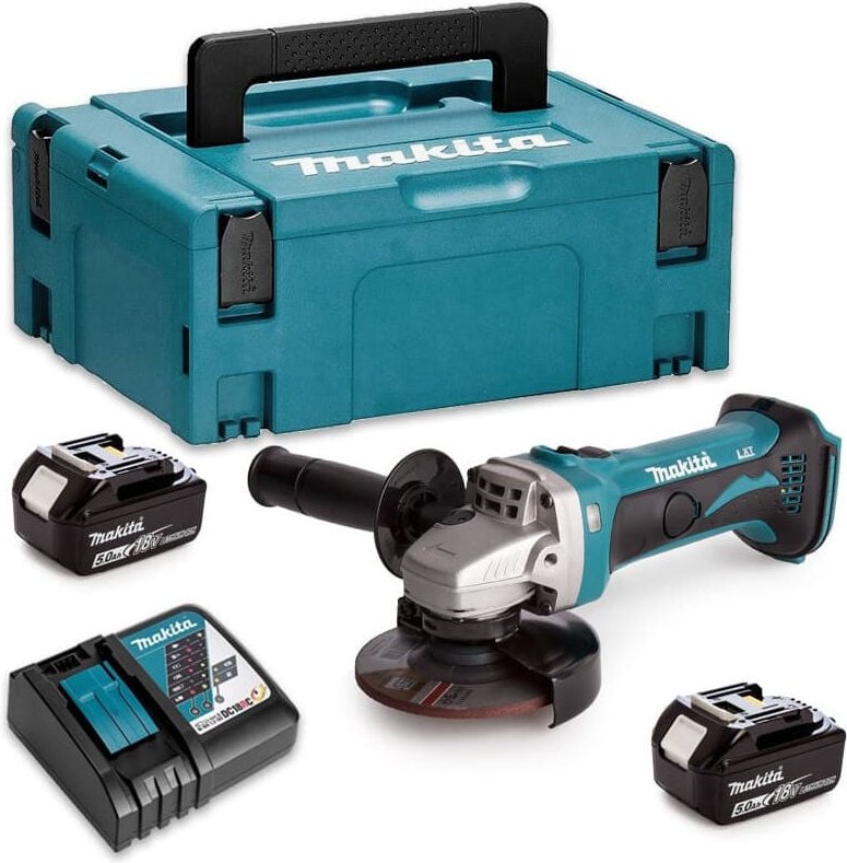 Thumbnail - Winkelschleifer 18V lxt Ø115 mm (2x5,0 Ah) in makpac Makita DGA452RTJ