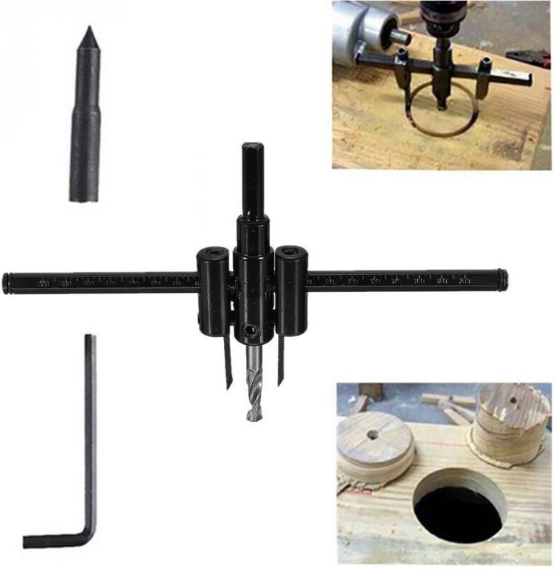 Trade Shop Traesio - Trade Shop - einstellbarer kreisbohrer bohren holz sperrholz laminate 30-200 -