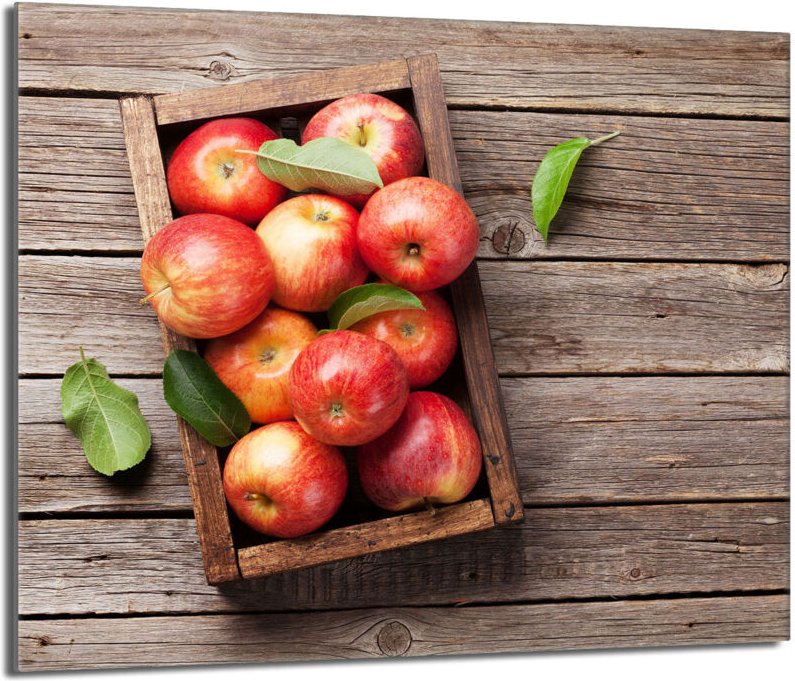 Glas-Herdplattenschutz 60x52 Äpfel