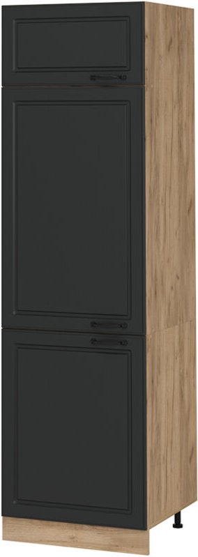 Vicco - Kühlumbauschrank R-Line, Anthrazit Landhaus, 60 cm