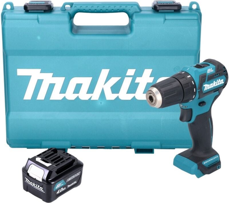Thumbnail - Makita DF 332 DM1E Akku Bohrschrauber 12 V max. 35 Nm Brushless + 1x Akku 4,0 Ah + Koffer - ohne Ladegerät