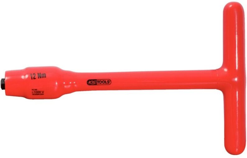 Ks Tools 3/8 Festeingestellter T-Griff-Drehmomentbegrenzer mit Schutzisolierung, 12Nm