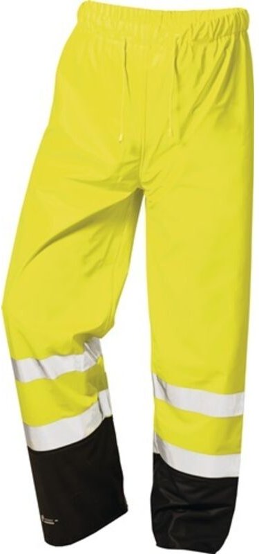 Warnschutzregenhose Dirk Gr.L gelb/schwarz