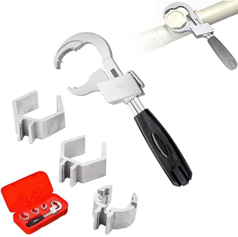 Ej.life - Multifunktions-verstellbarer Doppelschlüssel, universeller verstellbarer Doppelschlüssel, multifunktionaler Un...